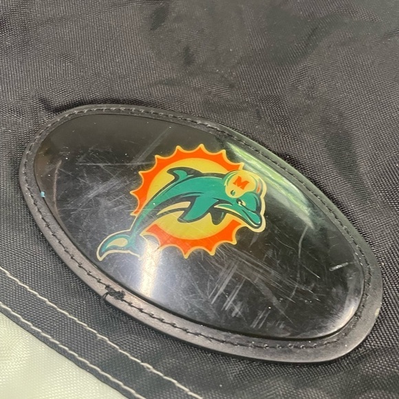 Vintage 1990s Miami Dolphins 90s Pro Players NFL Football Zip Up Jacket - Picture 7 of 13